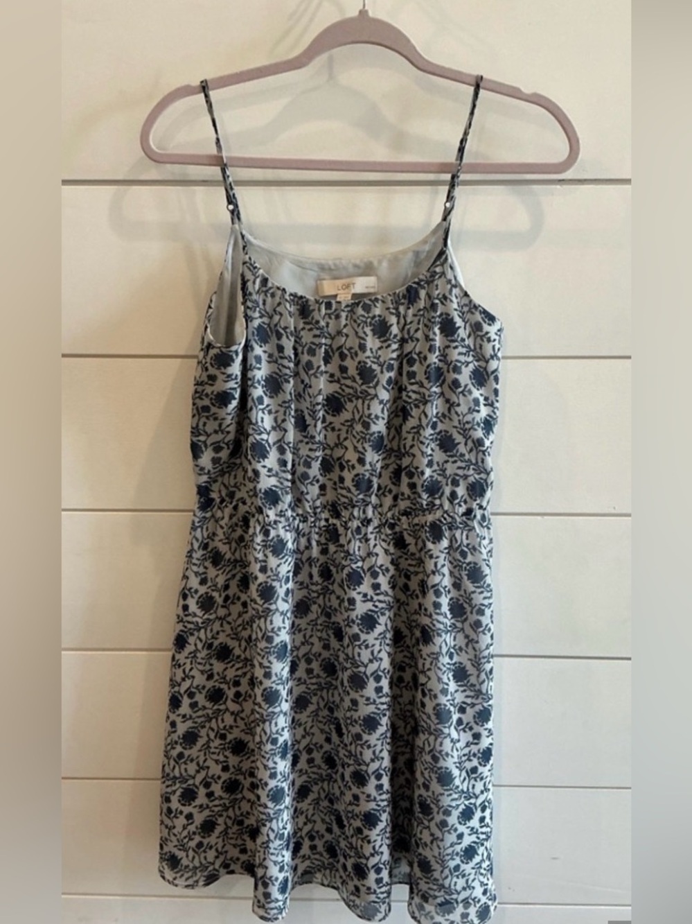 LOFT Floral Spaghetti-Strap Summer Sundress